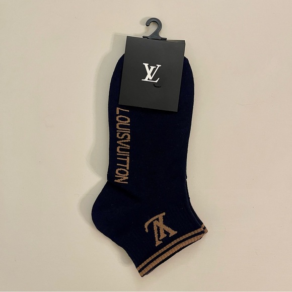 Luxury Vibes Ankle Socks Accessories - Premium Athletic Ankle Socks - Black & Tan